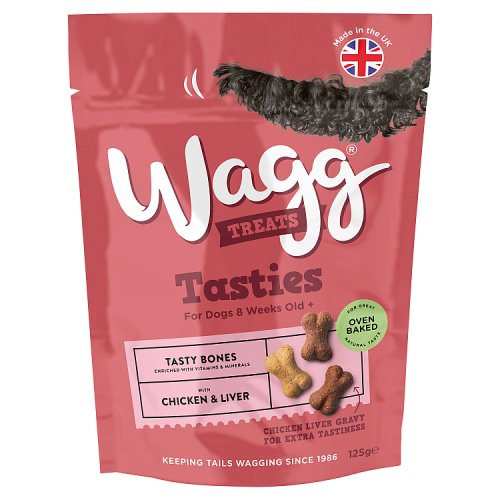 Wagg Tasty Bones Treats 125g pack shot