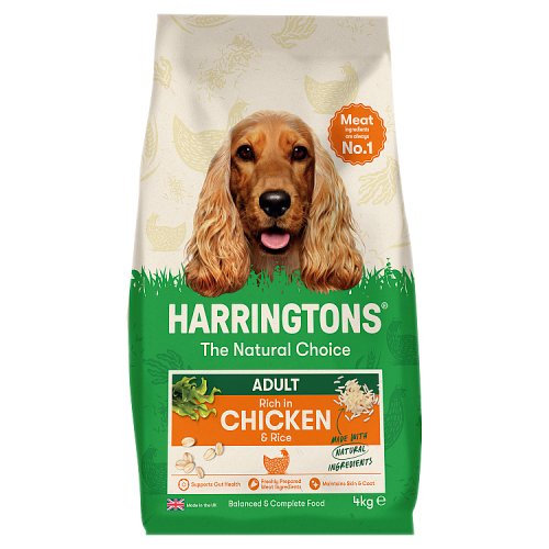 Harringtons Dog Chicken Adult Dry Dog Food 4kg pack shot