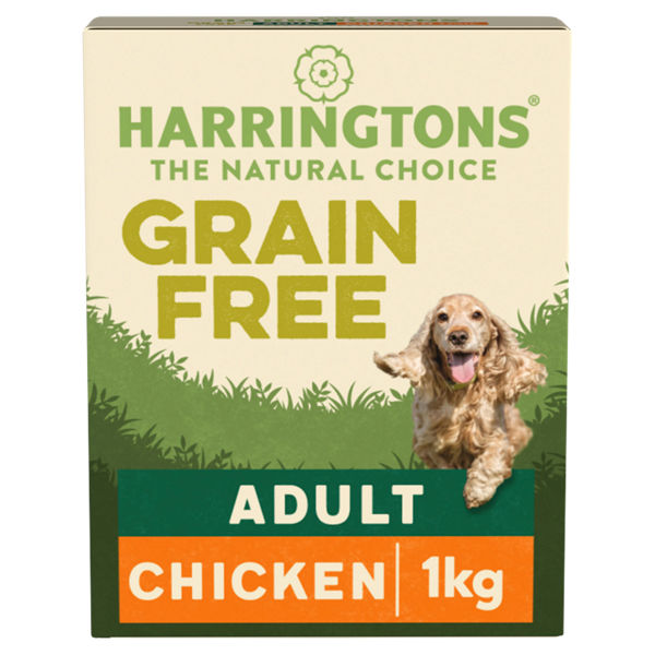 Harringtons Grain Free Chicken Adult Dry Dog Food 1kg pack shot