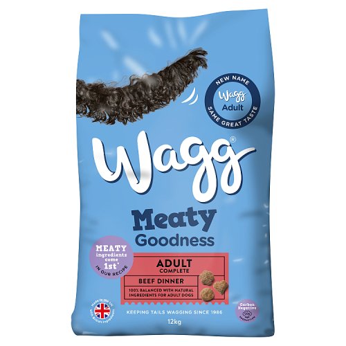 Wagg Meaty Goodness Beef Dry Dog Food 12kg pack shot