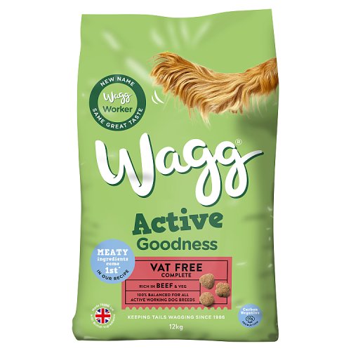 Wagg Active Goodness Beef Dry Dog Food 12kg pack shot