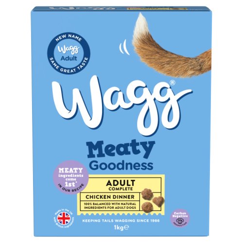 Wagg Meaty Goodness Chicken Dry Dog Food 1kg pack shot