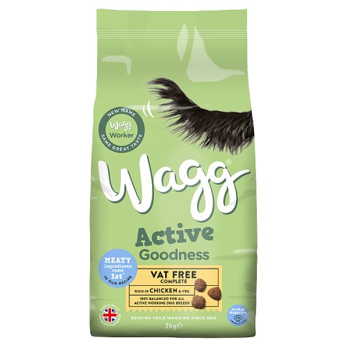 Wagg Active Goodness Chicken Dry Dog Food 2kg pack shot