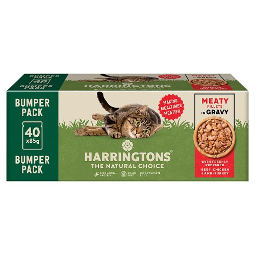 Harringtons Cat Meaty Gravy 40x85g pack shot
