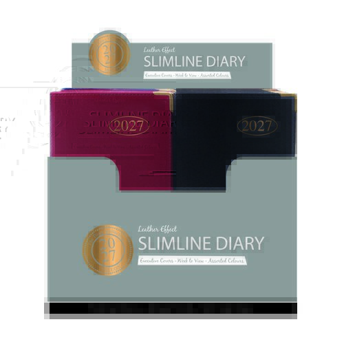 Christmas Slim 2027 Diary Week to View CDU 1s pack shot