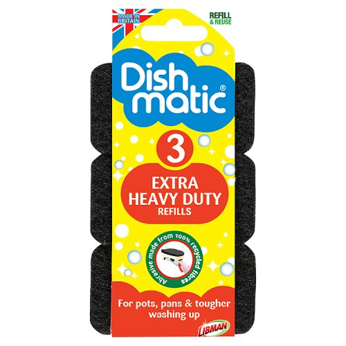 Dishmatic Extra Heavy Duty Refills 3 Pack pack shot