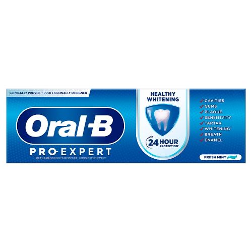 Oral B Pro Expert 75ml Toothpaste Healthy Whitening pack shot