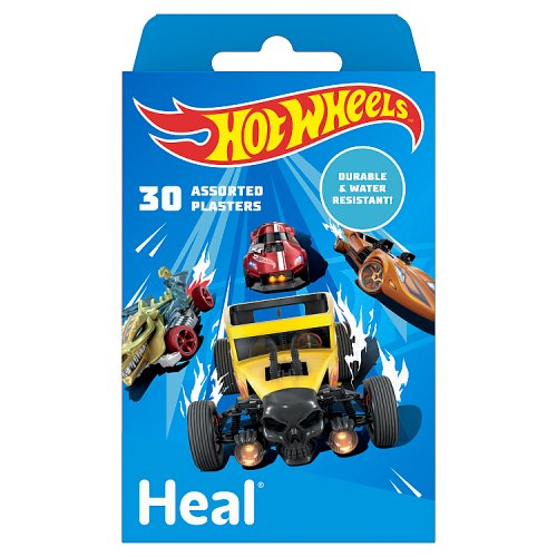 Heal Kids Hot Wheels Plasters 30's pack shot