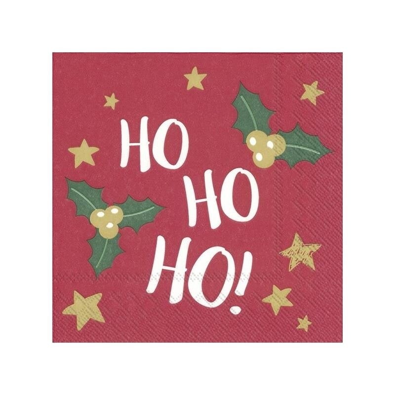 Rsw Ho Ho Ho Napkins 33cm 20s pack shot