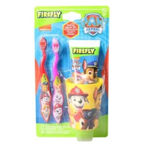 Paw Patrol Dental Set 4s 2 X Toothbrush 75ml Toothpaste & Beaker pack shot