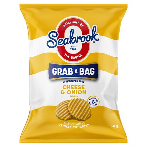Seabrook Cheese & Onion 50G pack shot