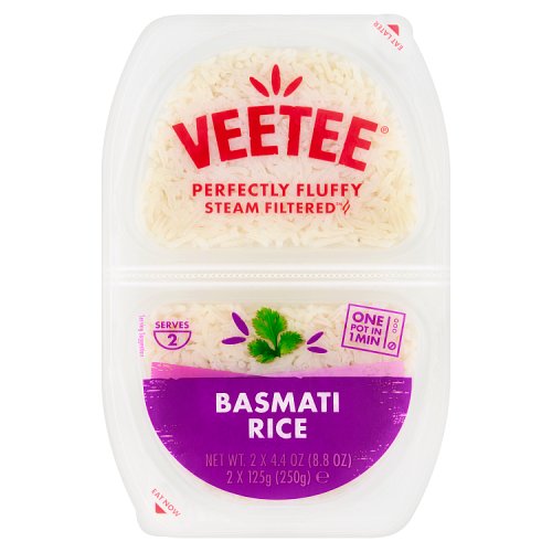 Veetee Basmati Rice Twin Pot 250g pack shot