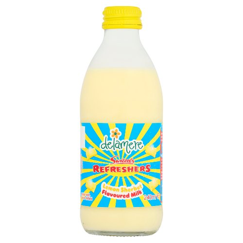 Delamere Swizzels Refreshers Lemon Sherbet Flavoured Milk 240ml pack shot