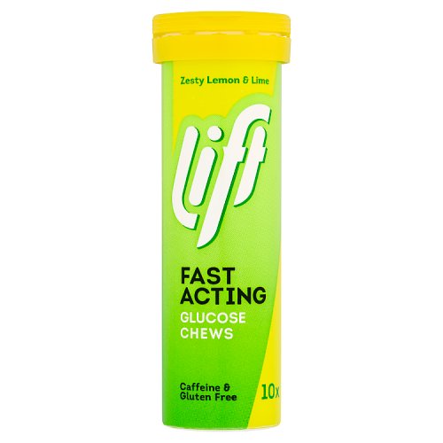 Lift Glucose Chews Lemon & Lime Tube 10s pack shot