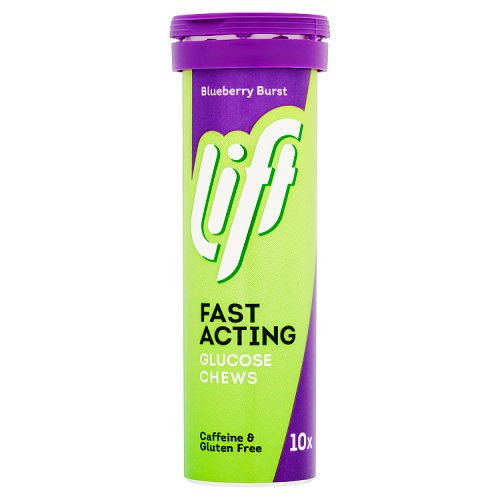 Lift Glucose Chews Blueberry Tube 10s pack shot