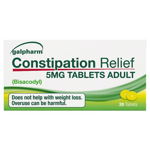 Galpharm Constipation Relief With Bisacodyl 20's 5mg pack shot