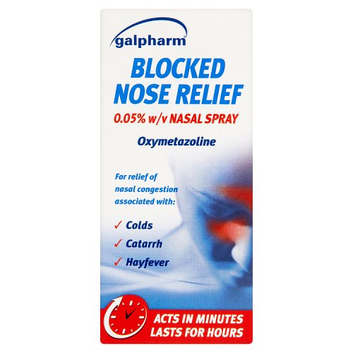 Galpharm Nasal Decongestant Spray 15ml pack shot