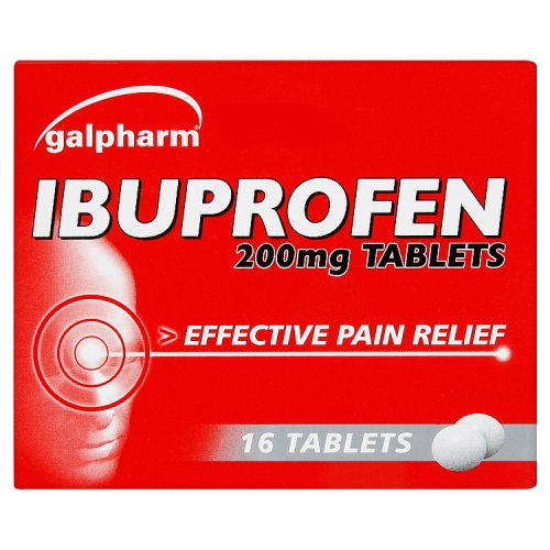 Galpharm Ibuprofen Tablets 16's 200mg pack shot