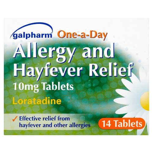 Galpharm Loratadine Hayfever & Allergy Relief One A Day 14's pack shot