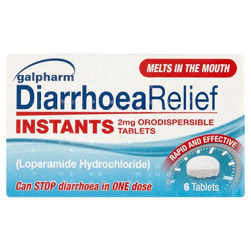 Galpharm Orodispersible Instants Diarrhoea Relief Tablets 6's 2mg pack shot