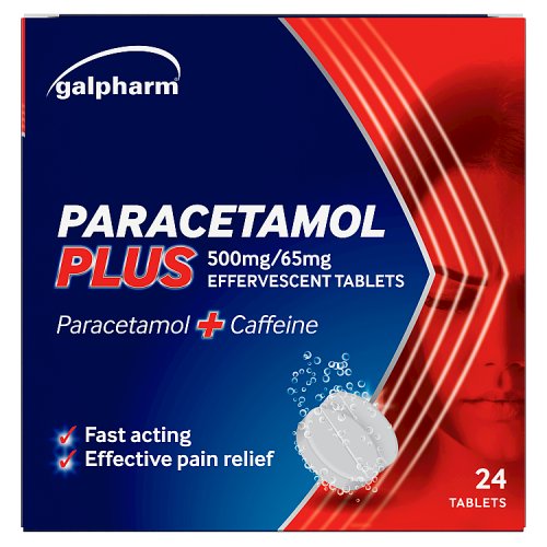 Galpharm Soluble Paracetamol Extra Tablets 24s pack shot