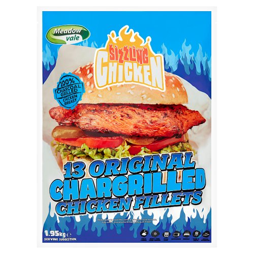 Meadowvale Sizzling Chargrilled Chicken Fillet 1.95kg pack shot