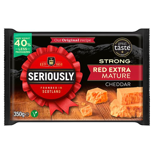 SERIOUSLY STRONG EXTRA MATURE RED CHEDDAR pack shot