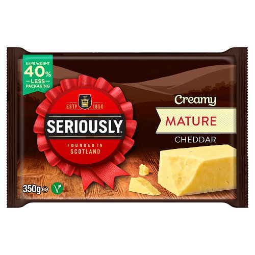 SERIOUSLY STRONG CREAMY MATURE CHEDDAR pack shot