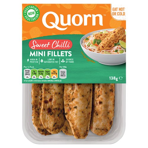 QUORN SWEET CHILLI MINI FILLETS pack shot