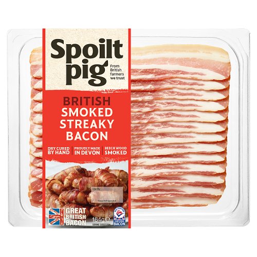 SPOILT PIG SMOKED STREAKY BACON pack shot