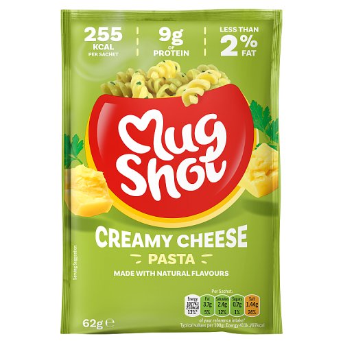 Mugshot Pasta Creamy Cheese 62g pack shot
