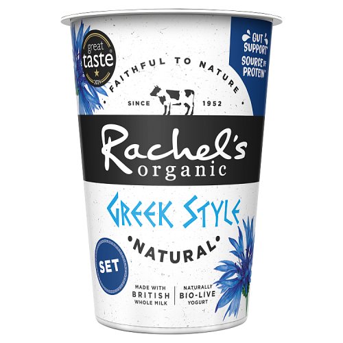RACHELS ORGANIC GREEK STYLE SET NATURAL YOGURT pack shot