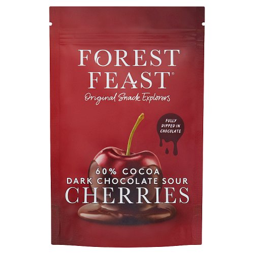 Forest Feast Belgian Dark Chocolate Sour Cherries pack shot