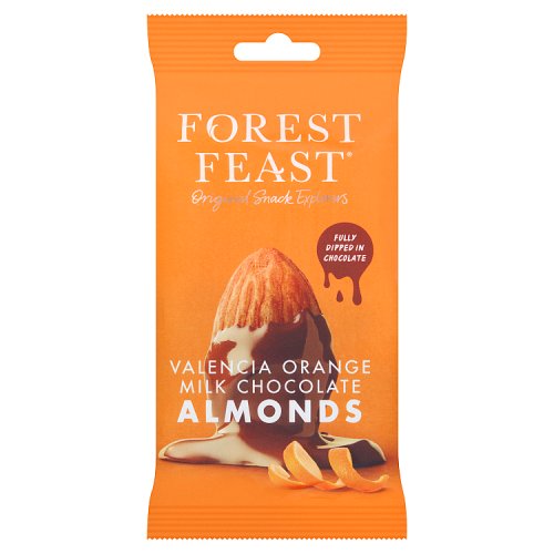 Forest Feast Valencian Orange Milk Chocolate Almonds pack shot