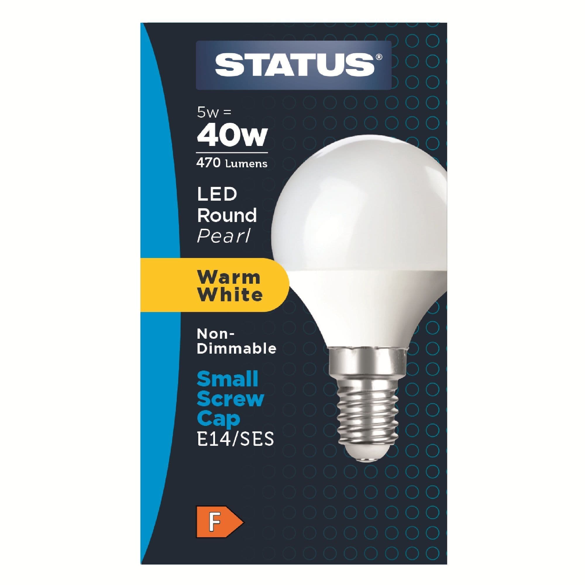 Status 5W 40W Eqv LED Light Bulb 1s pack shot