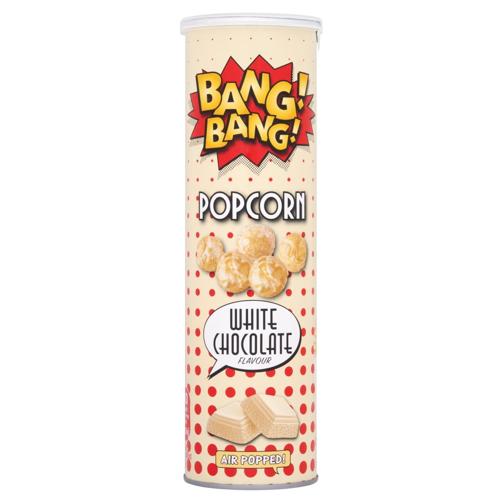 Bang Bang Popcorn White Chocolate 85g pack shot