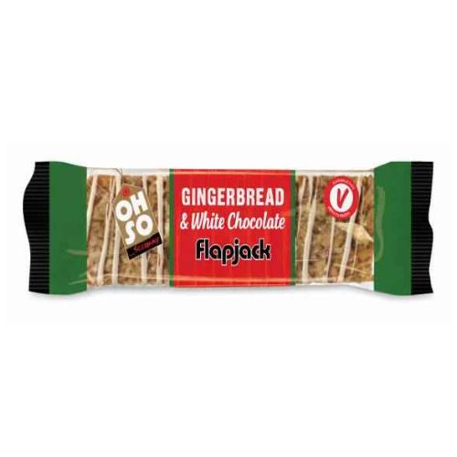 Oh So Ginger & White Choc Winter Flapjack 85g pack shot