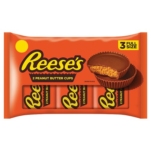 Reeses Peanut Butter 2 Cup 3pk 126g pack shot