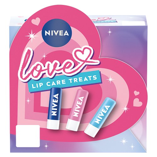 Nivea Love Lipcare Treats Giftset A Y R pack shot