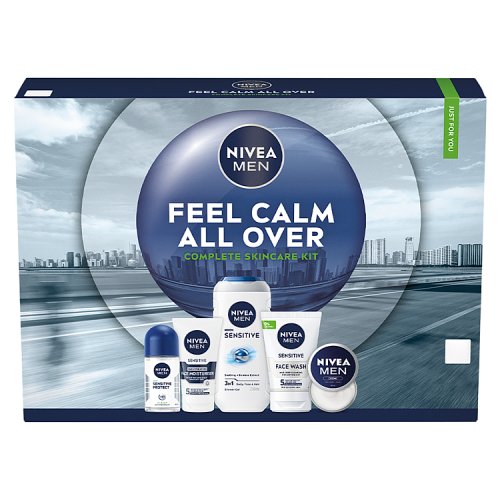Nivea Men Calm All Over Skincare Set 5pc pack shot