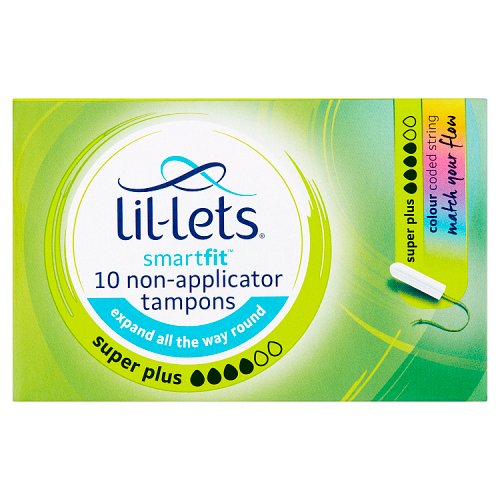 Lil-Lets Smartfit Non Applicator Super Plus 10s pack shot