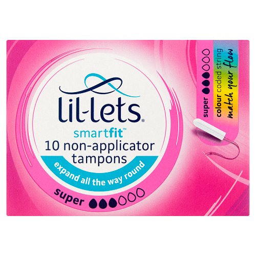 Lil-Lets Smartfit Non Applicator Super 10s pack shot