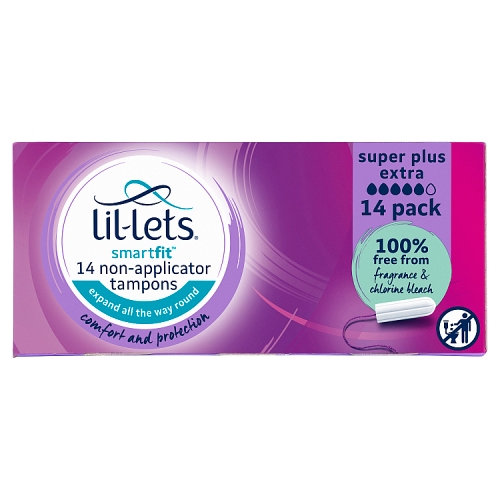 Lil-Lets Smartfit Non Applicator Super Plus Extra 14s pack shot