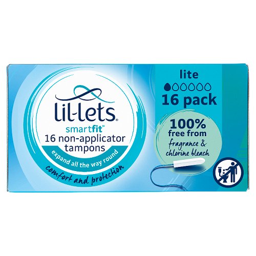 Lil-Lets Smartfit Non Applicator Lite 16s pack shot