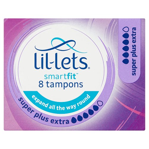 Lil-Lets Smartfit Non Applicator Super Plus Extra 8s pack shot