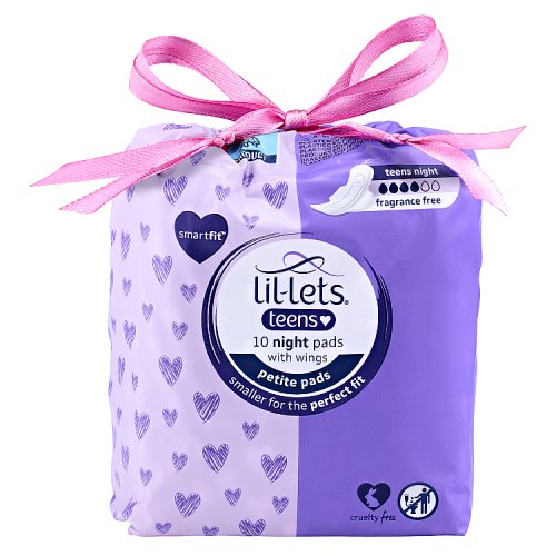 Lil-Lets Teen Towels Night 10pk pack shot