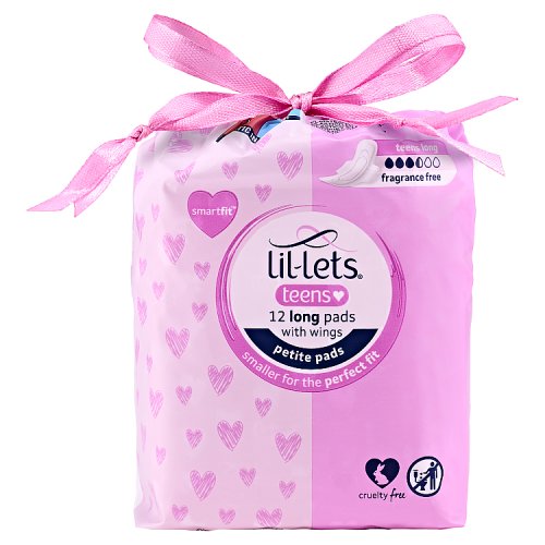 Lil-Lets Teen Towels Long 12pk pack shot