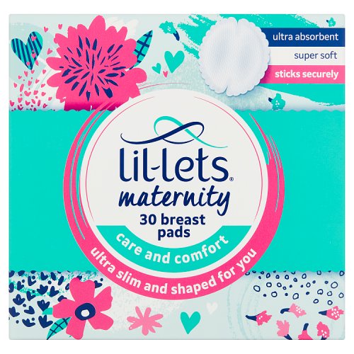 Lil-lets Maternity Breast Pads 30pk pack shot