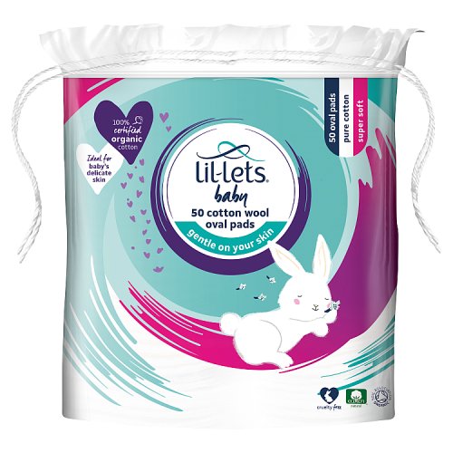 Lil-lets Baby Oval Pads 50pk pack shot