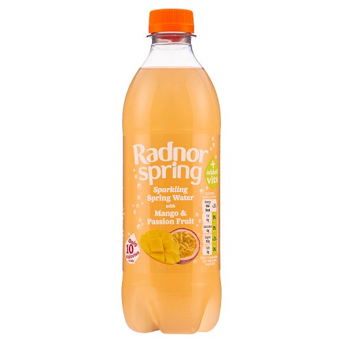 Radnor Spring Sparkling Mango & Passion Fruit 500ml pack shot